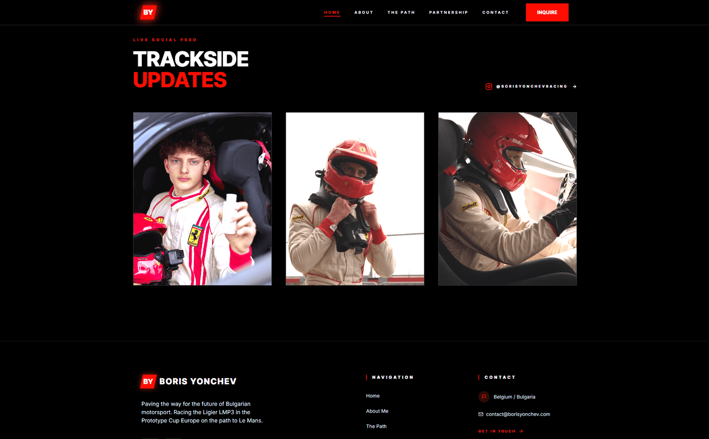 Jack Tabery Professional Racing Driver Website