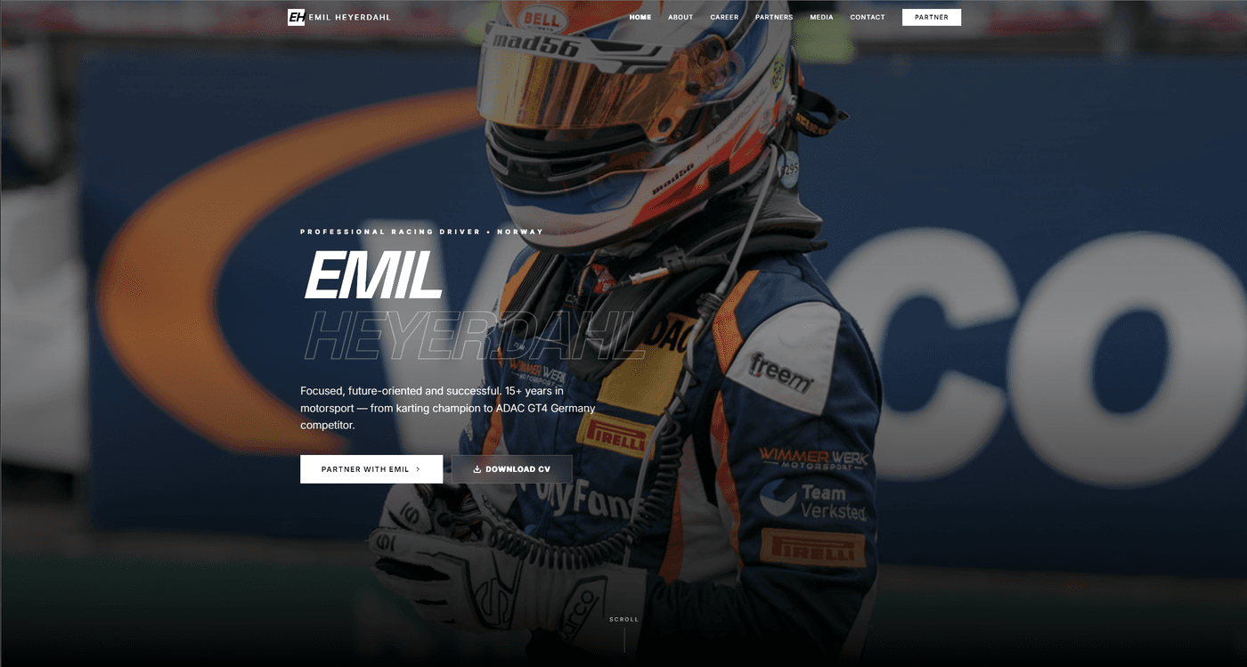 Emil Heyerdahl Professional Portfolio Website