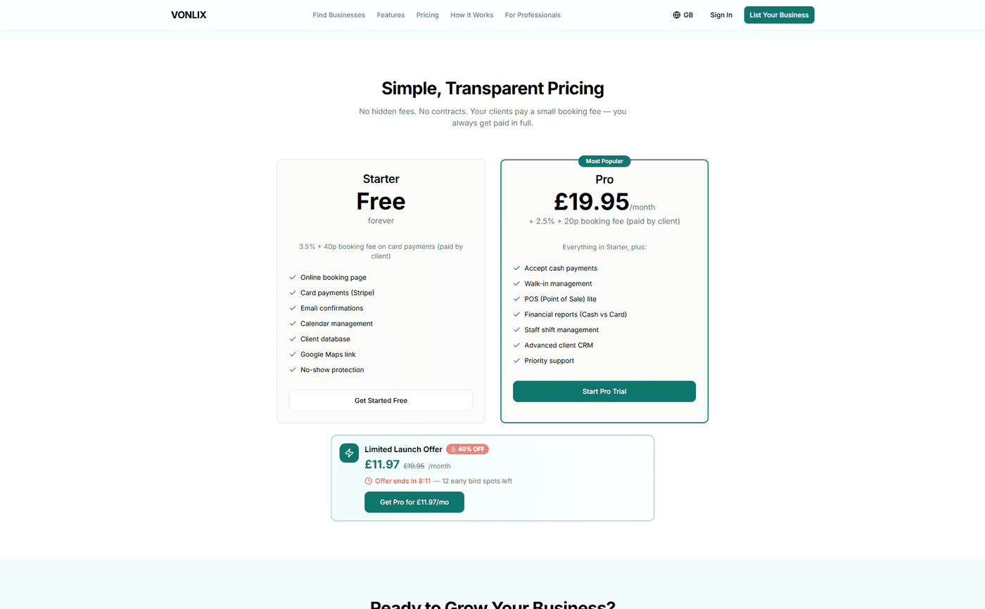 Vonlix project screenshot 2: Showcasing the user interface and design