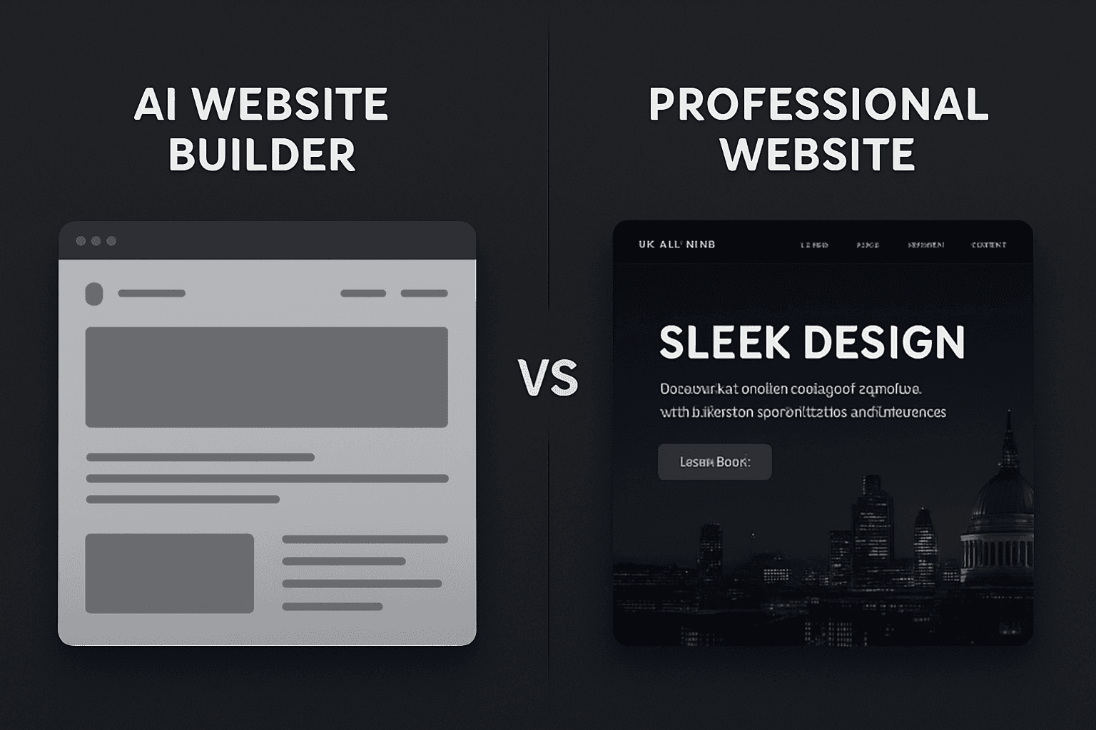 AI Website Builders vs Professional Web Design: What UK Businesses Need to Know in 2026